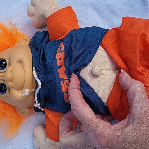 Vintage Chicago Bears Troll Kidz Doll, 11" tall, Da Bears - Picture 7 of 10